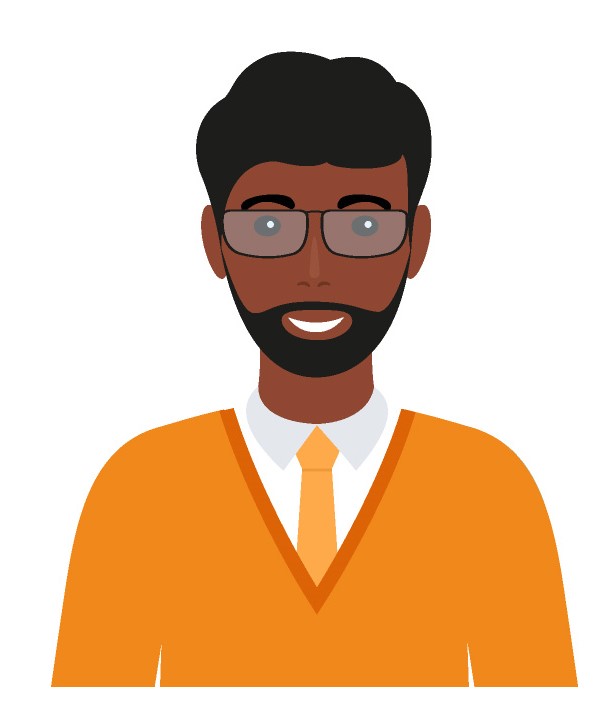 People avatar. Business person icon. Vector illustration. Flat design.